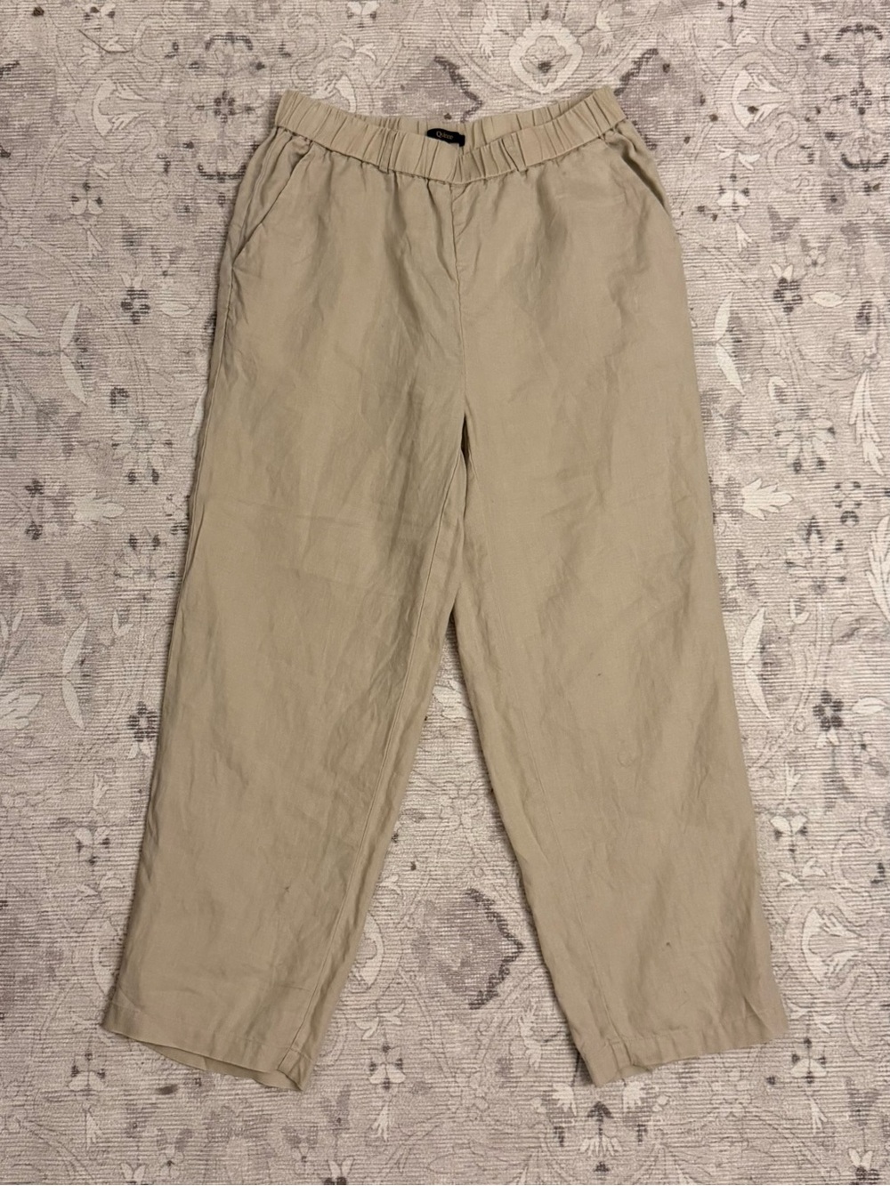 Women’s 100% European Linen Pants - Tan